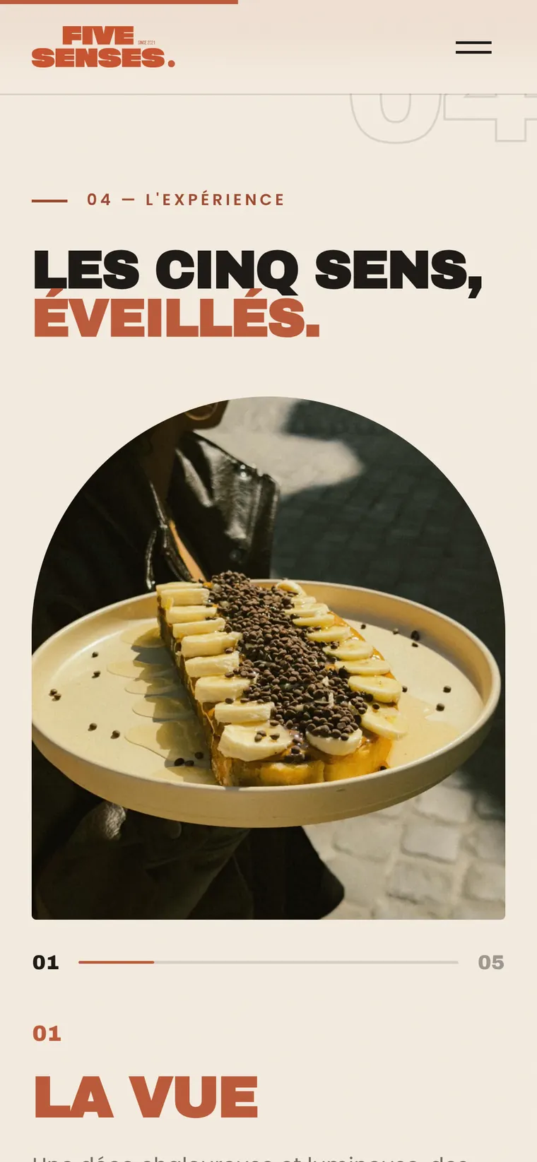 Five Senses sur mobile