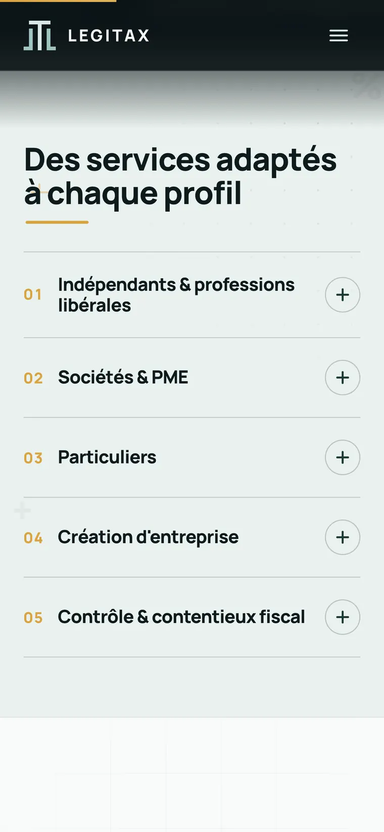 Legitax sur mobile