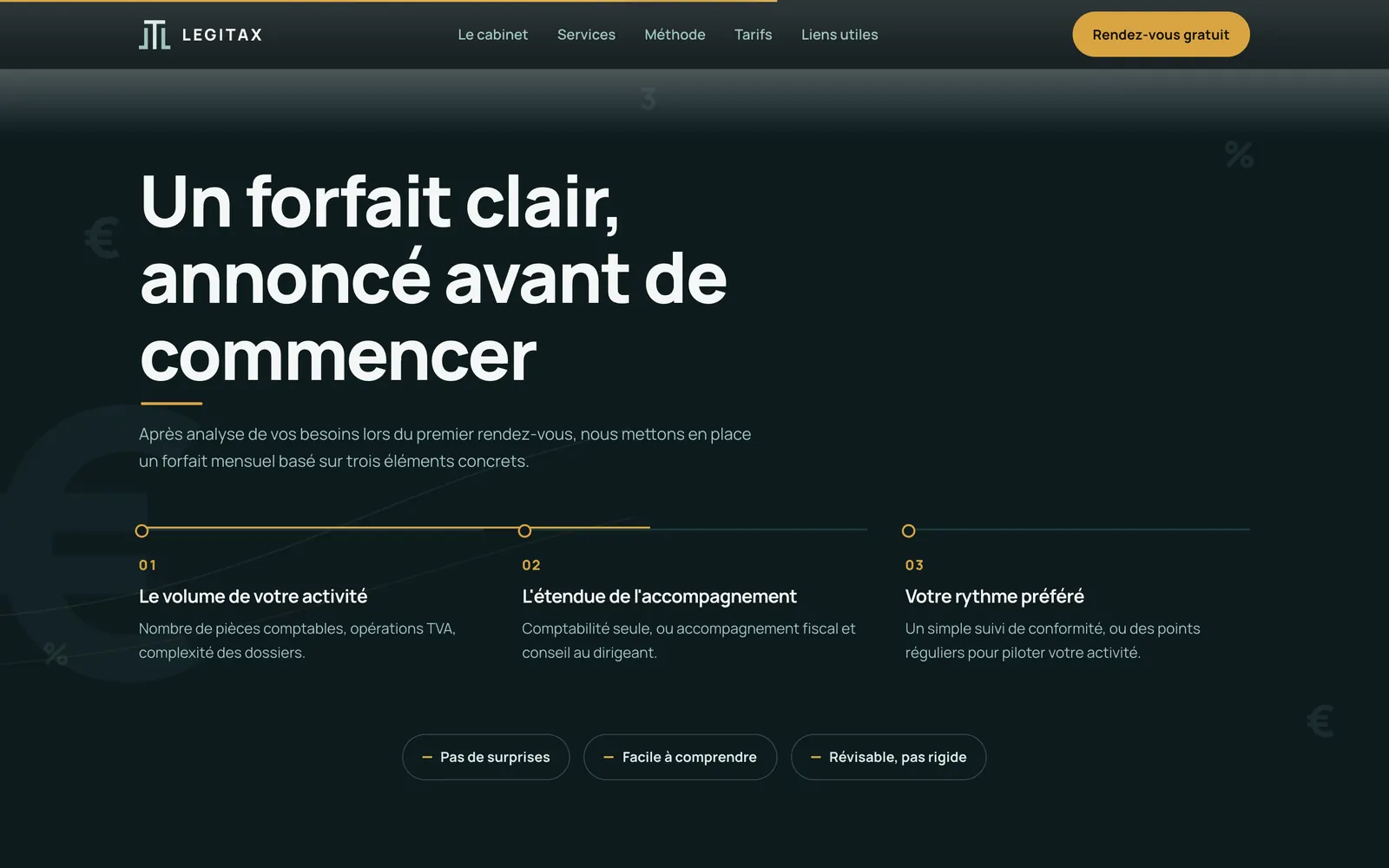 Legitax : Une méthode qui s'allume au scroll