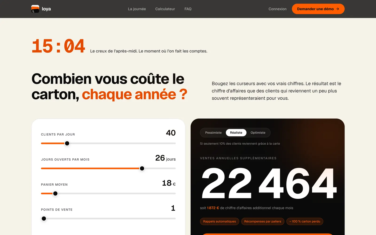 Loya : La relance de 18:45