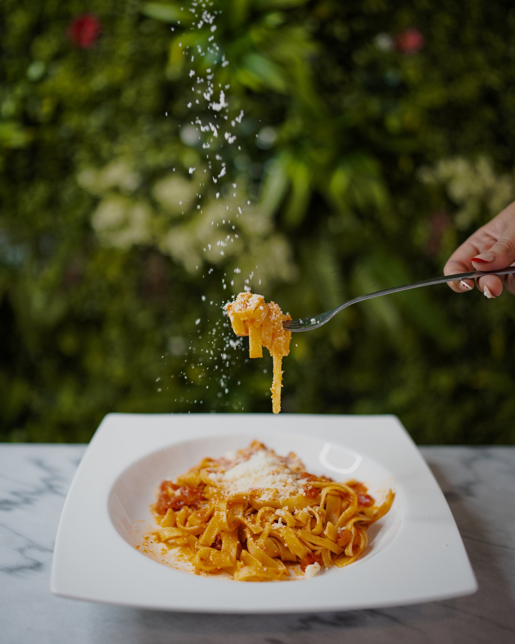 Shooting culinaire Da Luna — pizza végétarienne légumes grillés